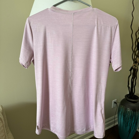 Eddie Bauer Women's Resolution Stretch T-Shirt  Pink Medium Tall - Picture 3 of 7